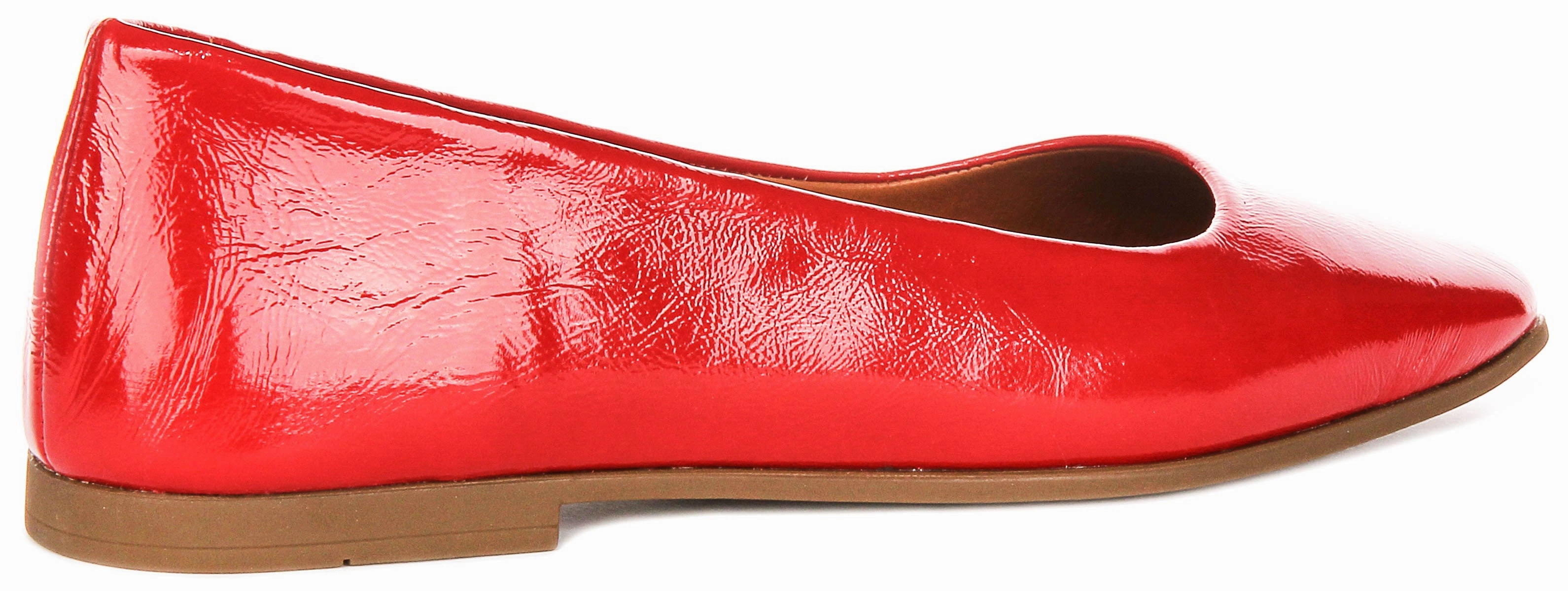 Justinreess England Giselle In Red Patent For Women Stay Neutral