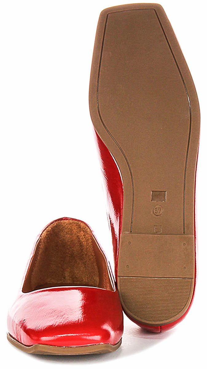 Justinreess England Giselle In Red Patent For Women Stay Neutral