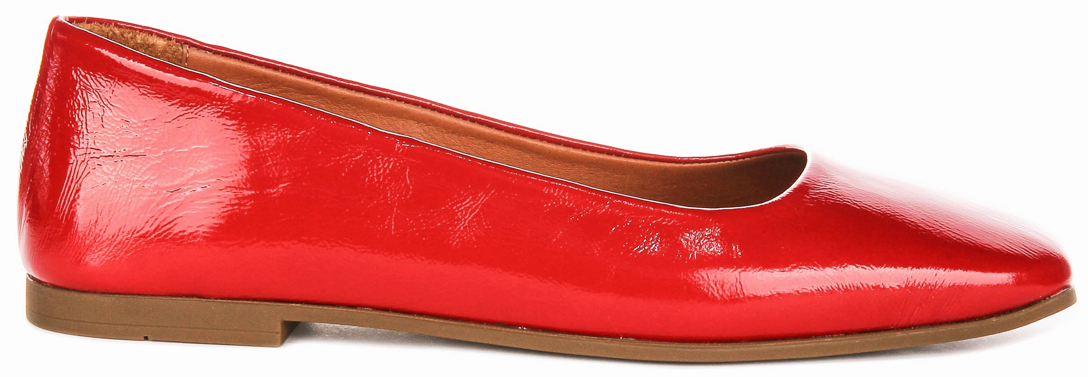 Justinreess England Giselle In Red Patent For Women Stay Neutral