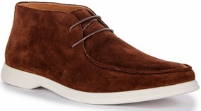 Canvas Upper Justinreess England Grant In Brown Suede For Men