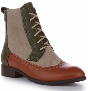 Justinreess England Helene In Beige Tan For Women Rainforest Trek