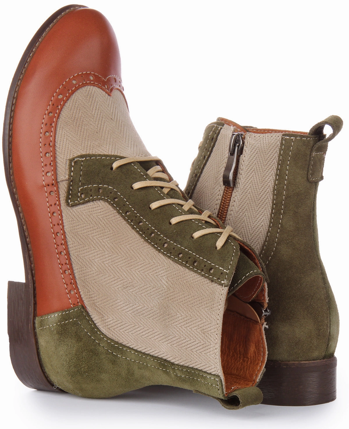 Justinreess England Helene In Beige Tan For Women Trail Flex Boots