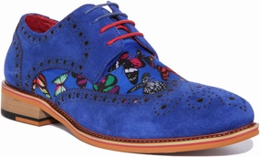 Justinreess England Julio In Navy For Men Walk Easy Slip Resistant