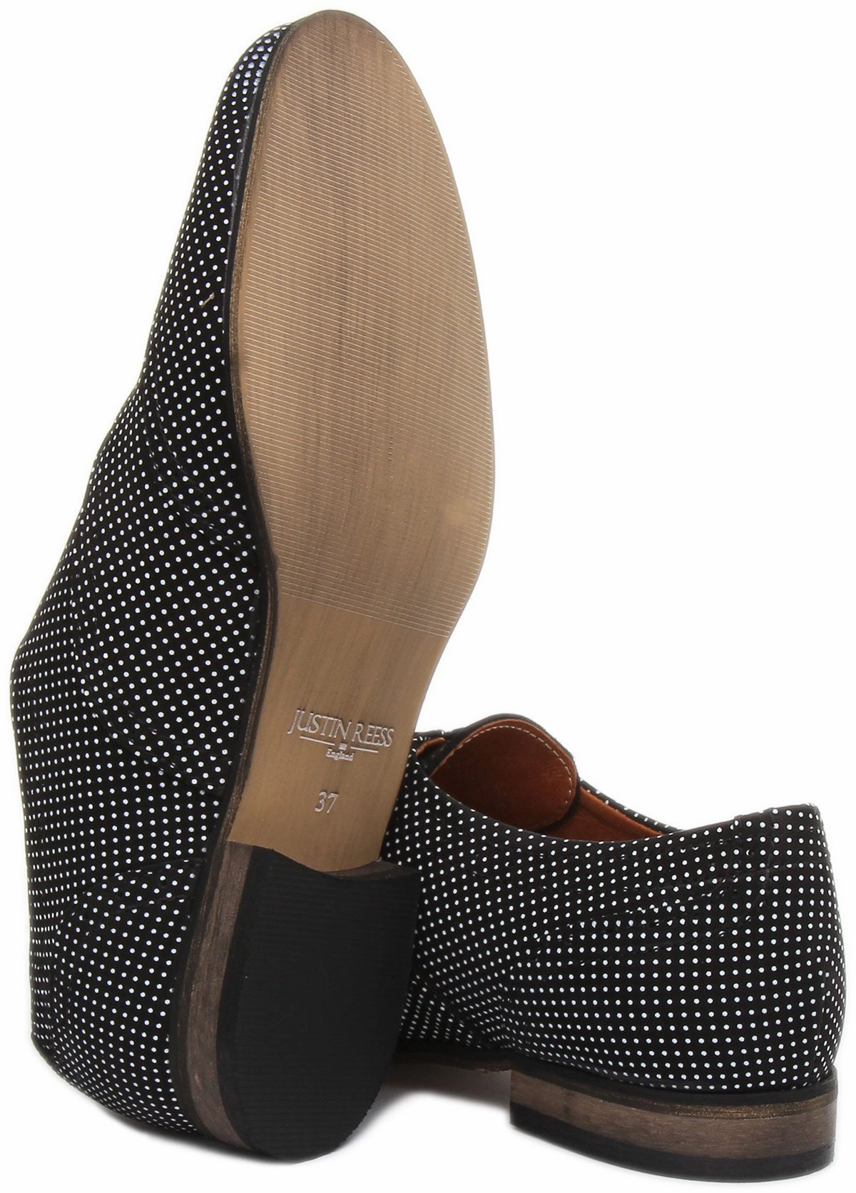 JUSTINREESS ENGLAND Kalina In Black Polka Dots For Women Built For Comfort