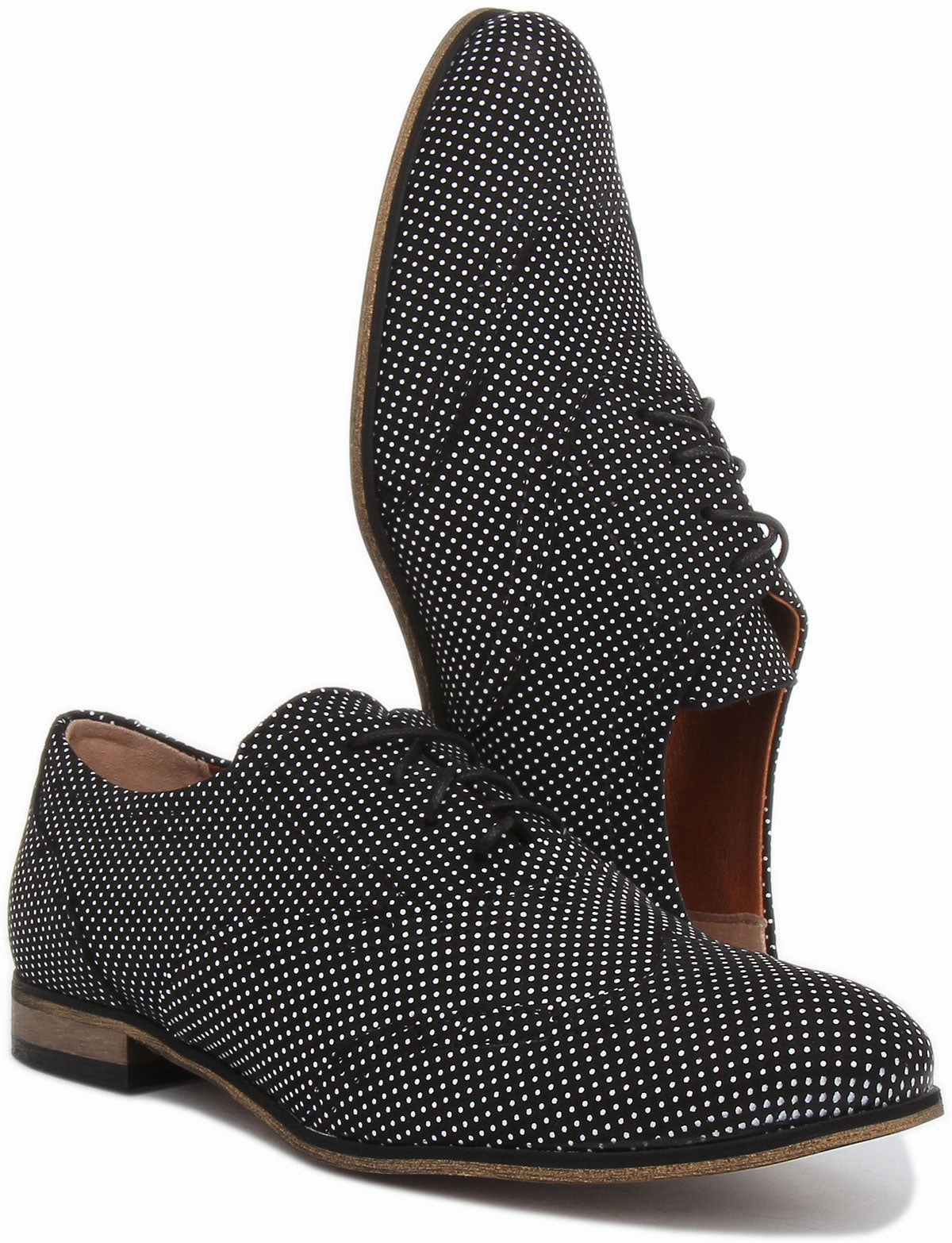 JUSTINREESS ENGLAND Kalina In Black Polka Dots For Women Built For Comfort