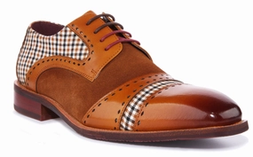 Justinreess England Kyle In Brown For Men Heel Fit Air Path