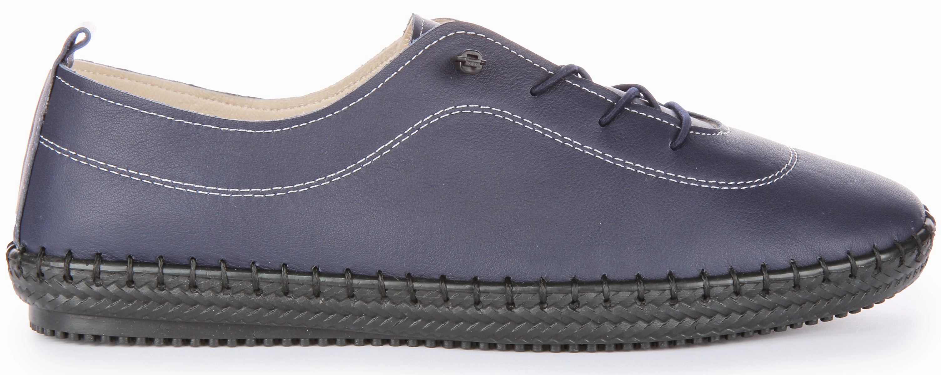 Justinreess England Lexi Gents In Navy Blue For Men Soft Glide Comfort