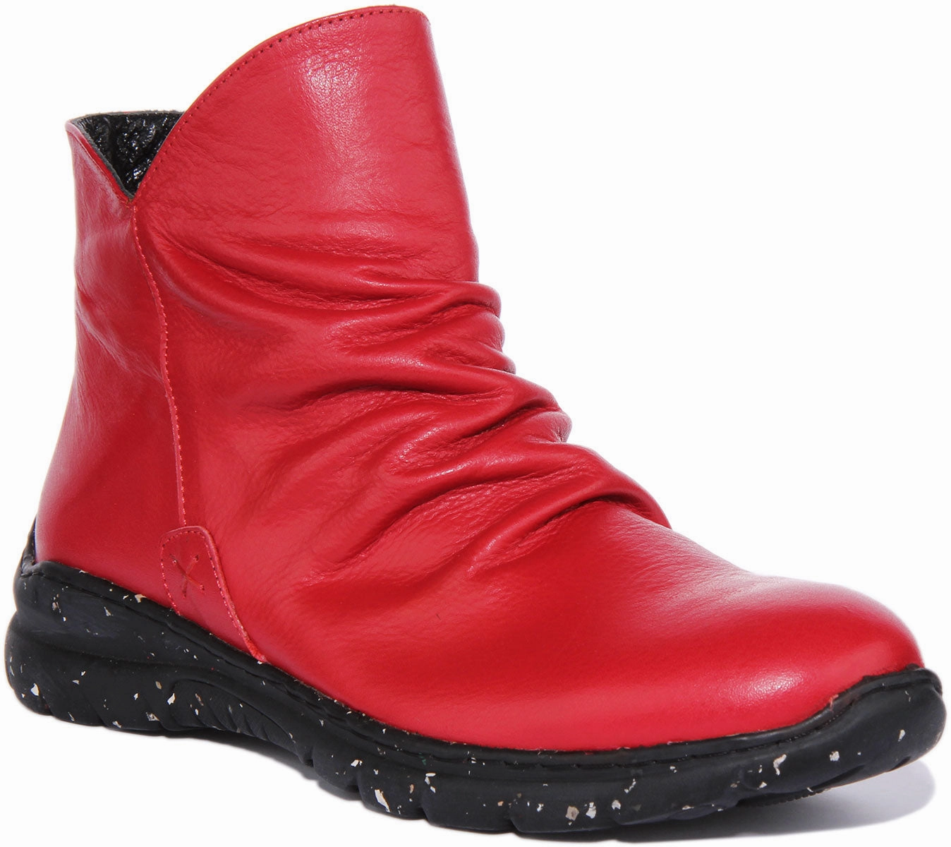 Justinreess England Mia In Red For Women Secure Walking Boots Foot Locking Design