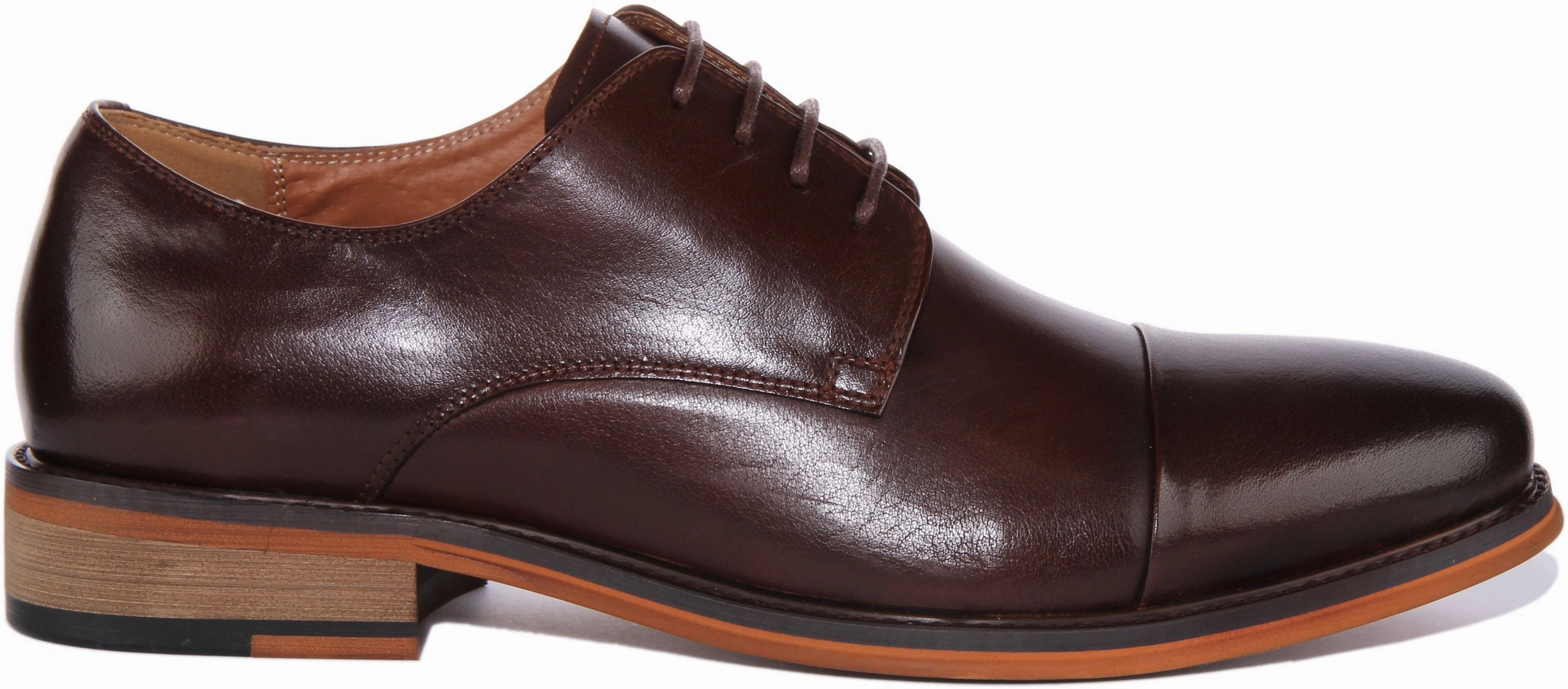 Justinreess England Rick In Dark Brown For Men Flexible Step Walk