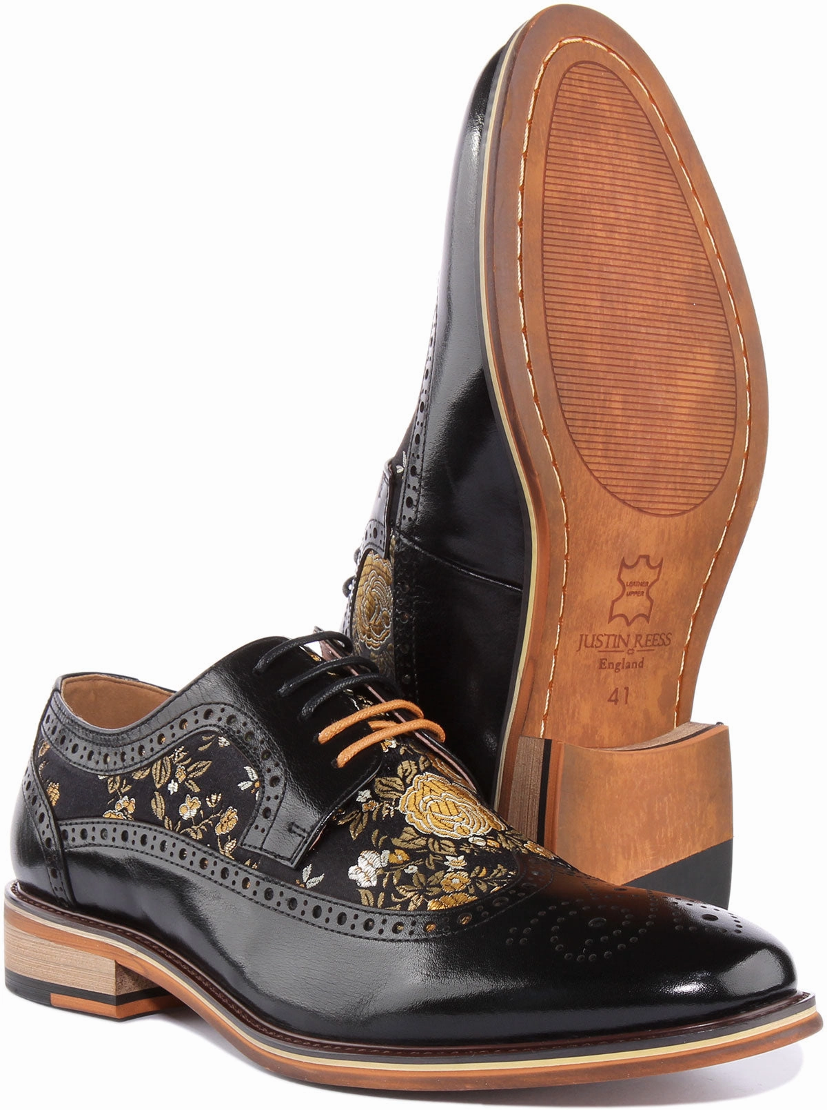 Justinreess England Ross In Black For Men Classic Smart Step