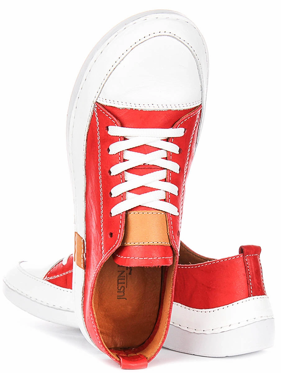 Justinreess England Sammy In Red For Women Flexible Shank