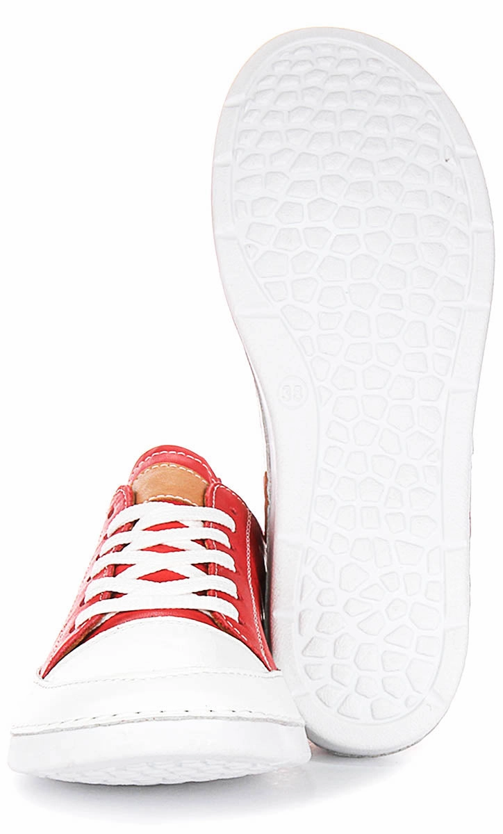 Justinreess England Sammy In Red For Women Flexible Shank