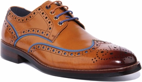 Justinreess England Simon In Brown For Men Versatile Leather Shoes