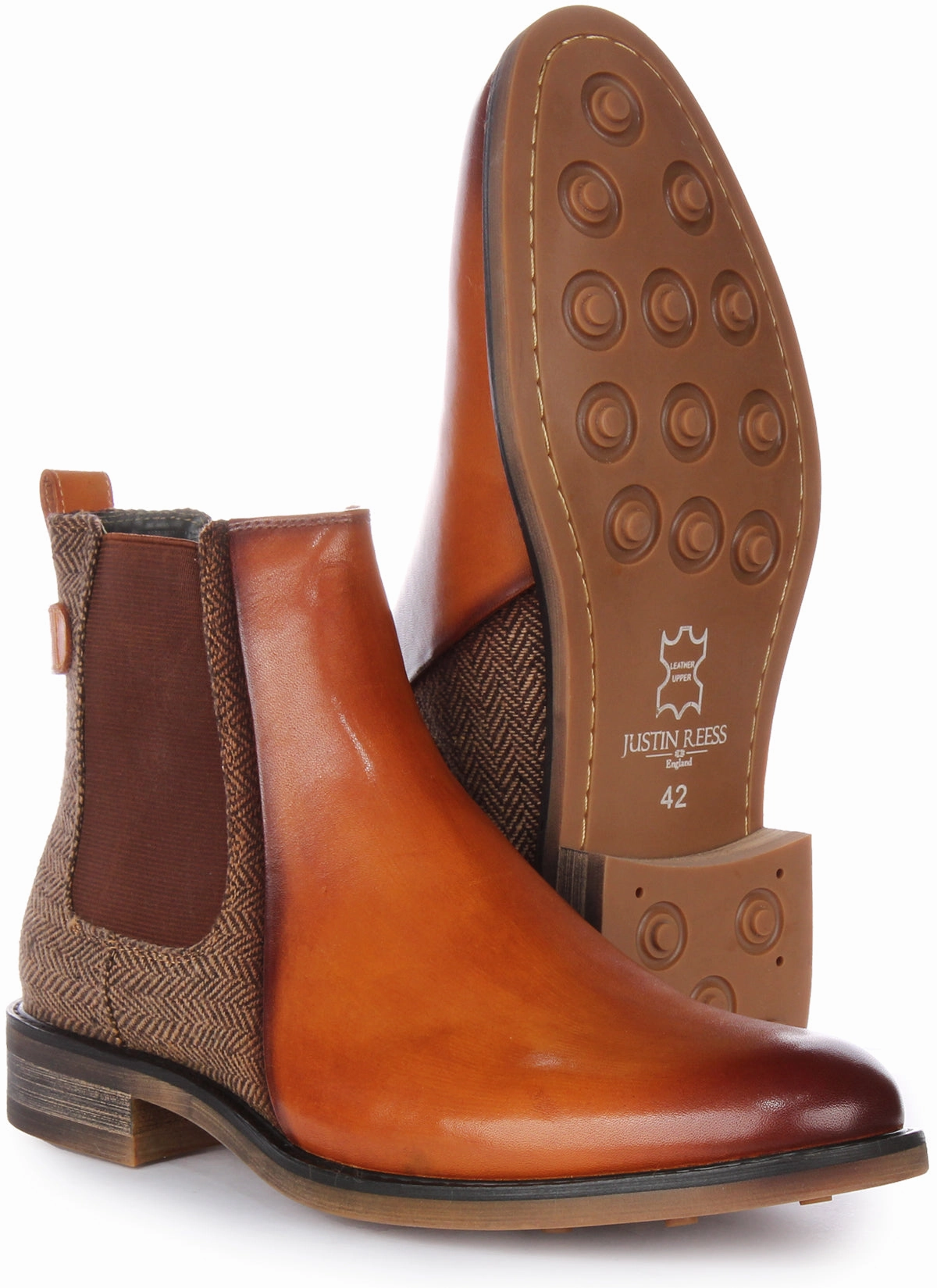 Justinreess England Terry In Brown For Men Traction Grip