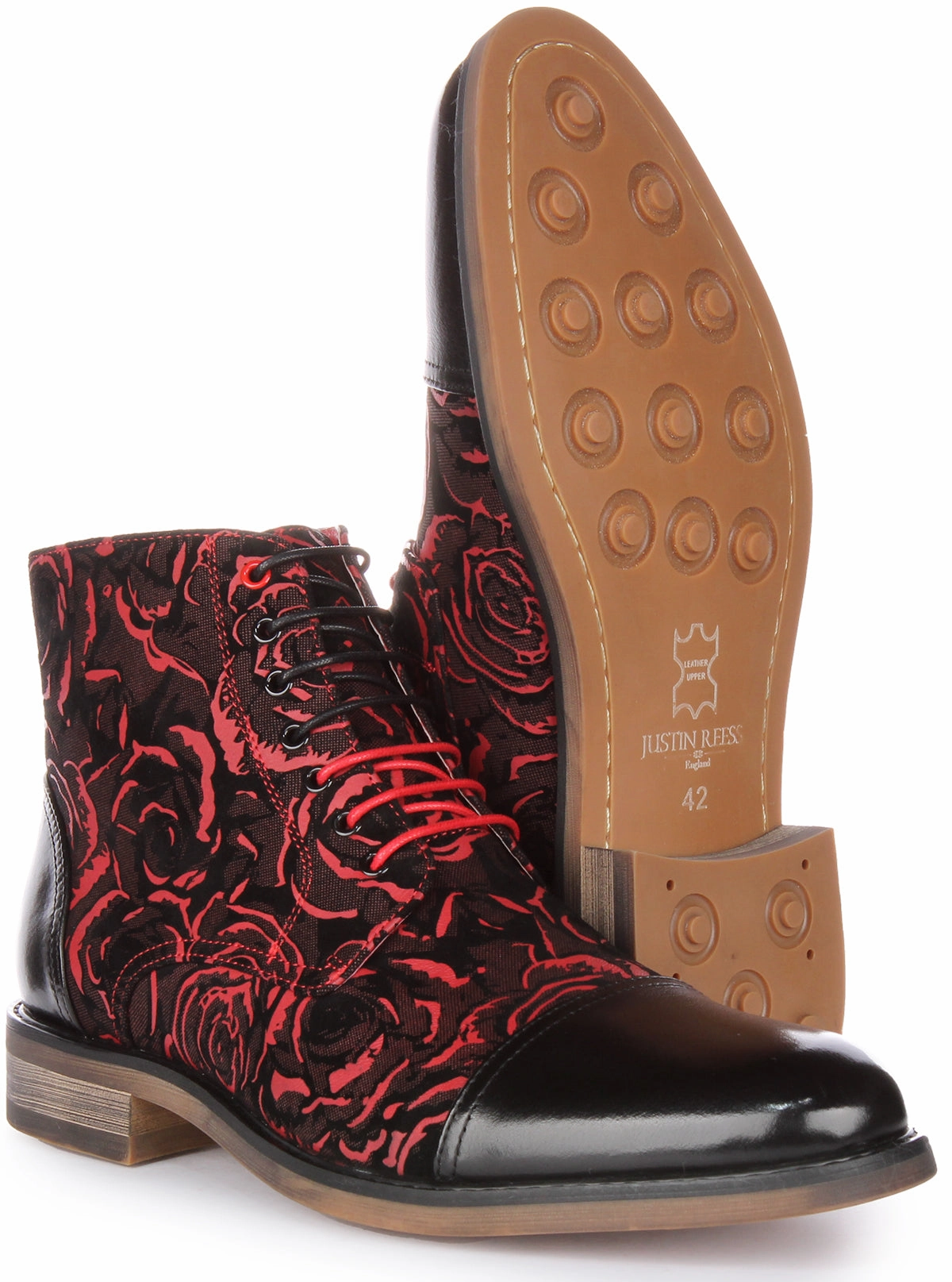 Justinreess England Toby In Black Red For Men Western Flair