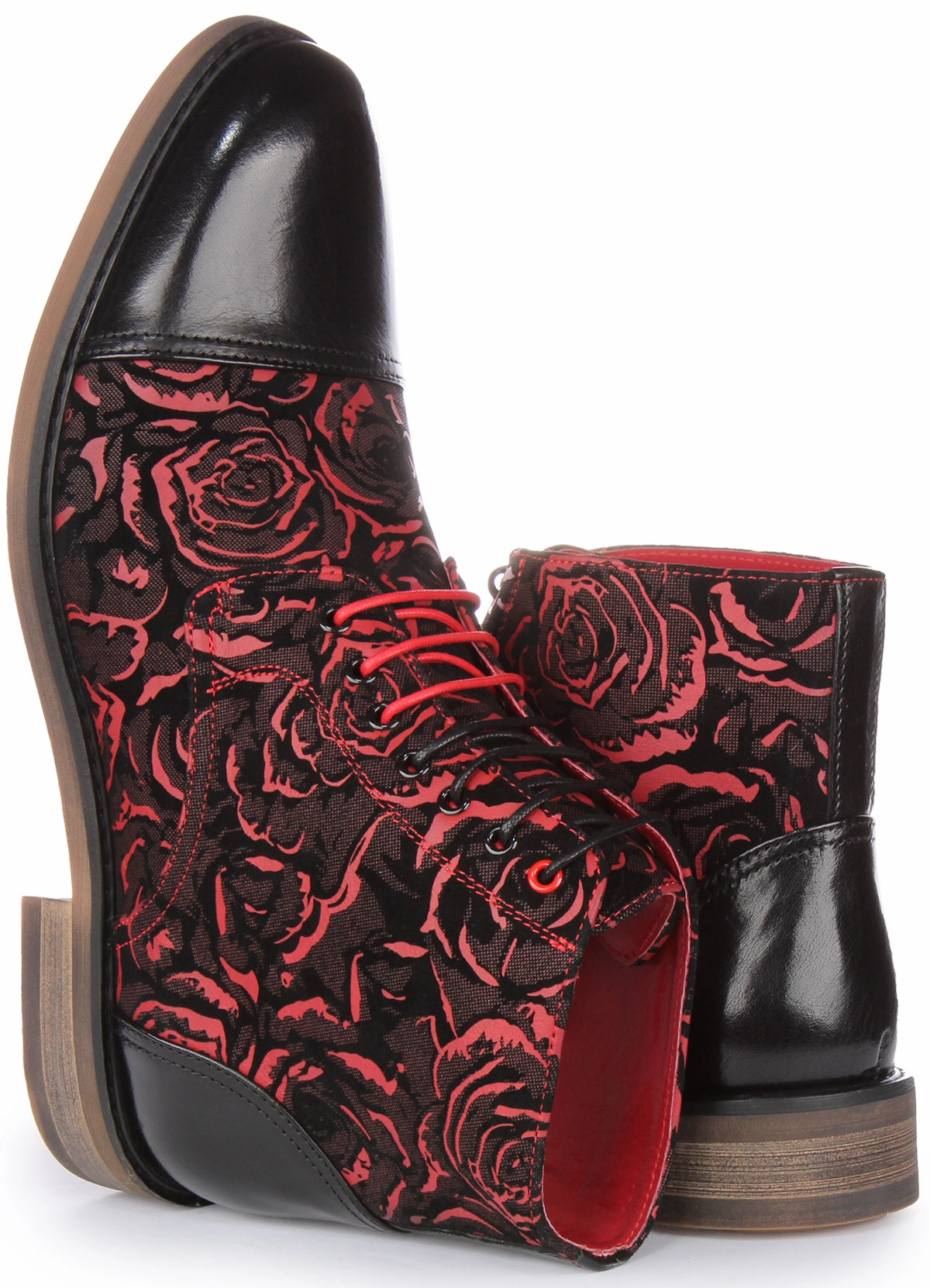 Justinreess England Toby In Black Red For Men Western Flair