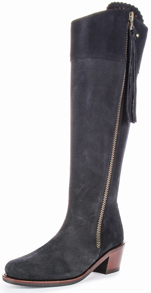 Justinreess England Valentina Heel In Navy For Women Durable Thread