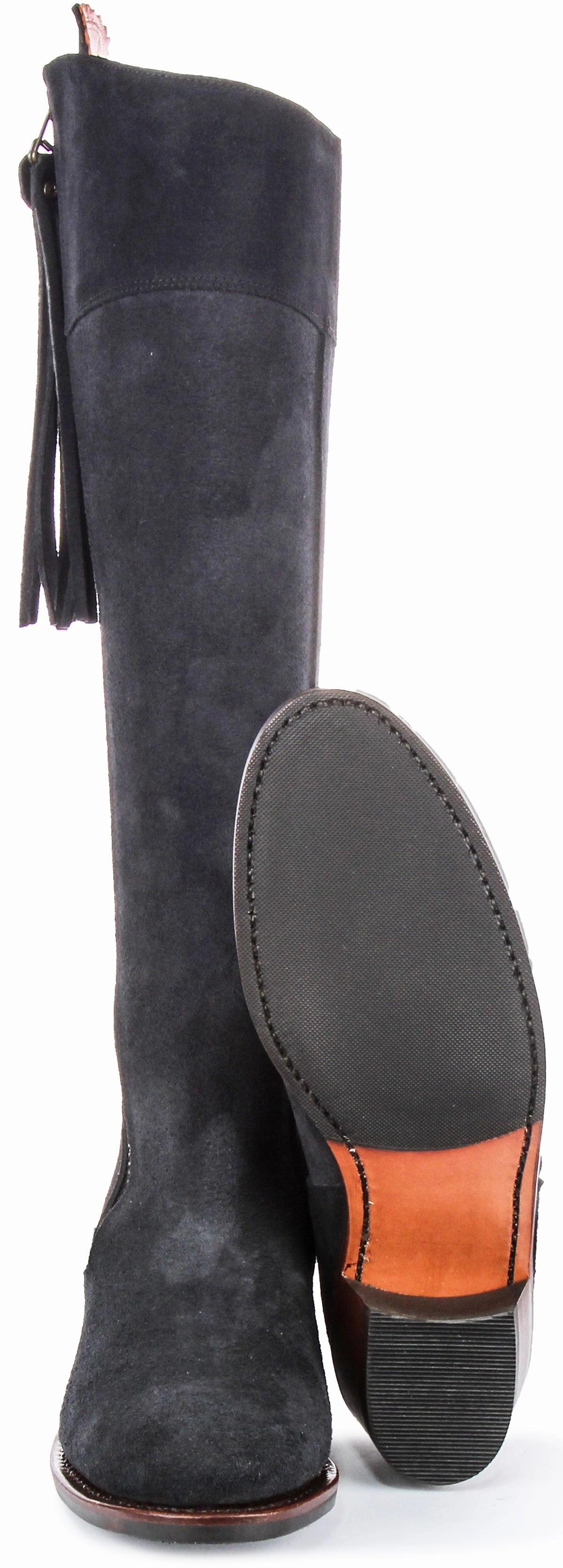 Justinreess England Valentina Heel In Navy For Women Durable Thread