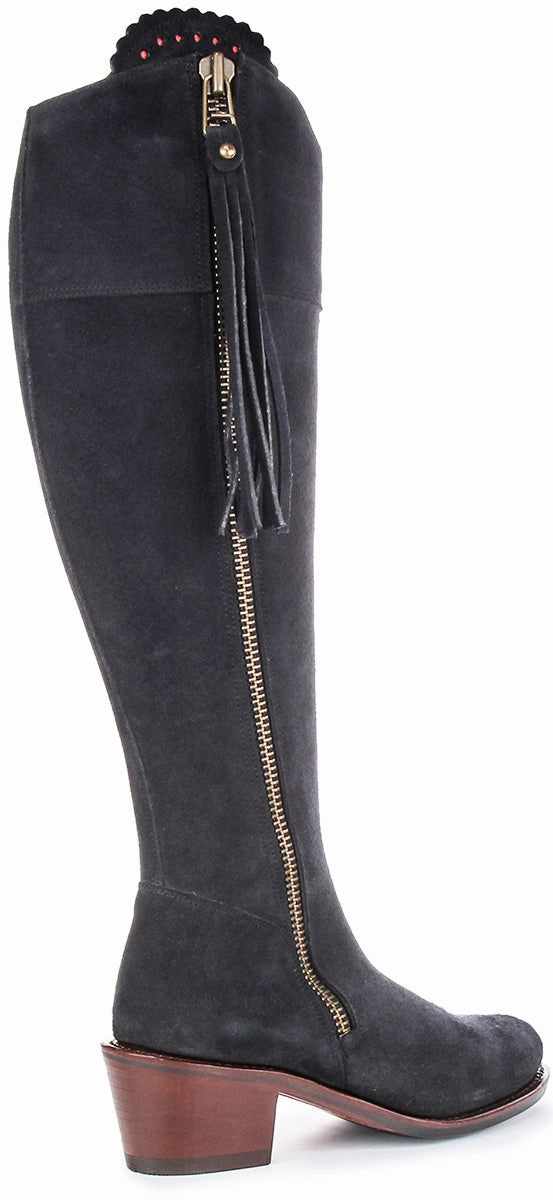 Justinreess England Valentina Heel In Navy For Women Durable Thread