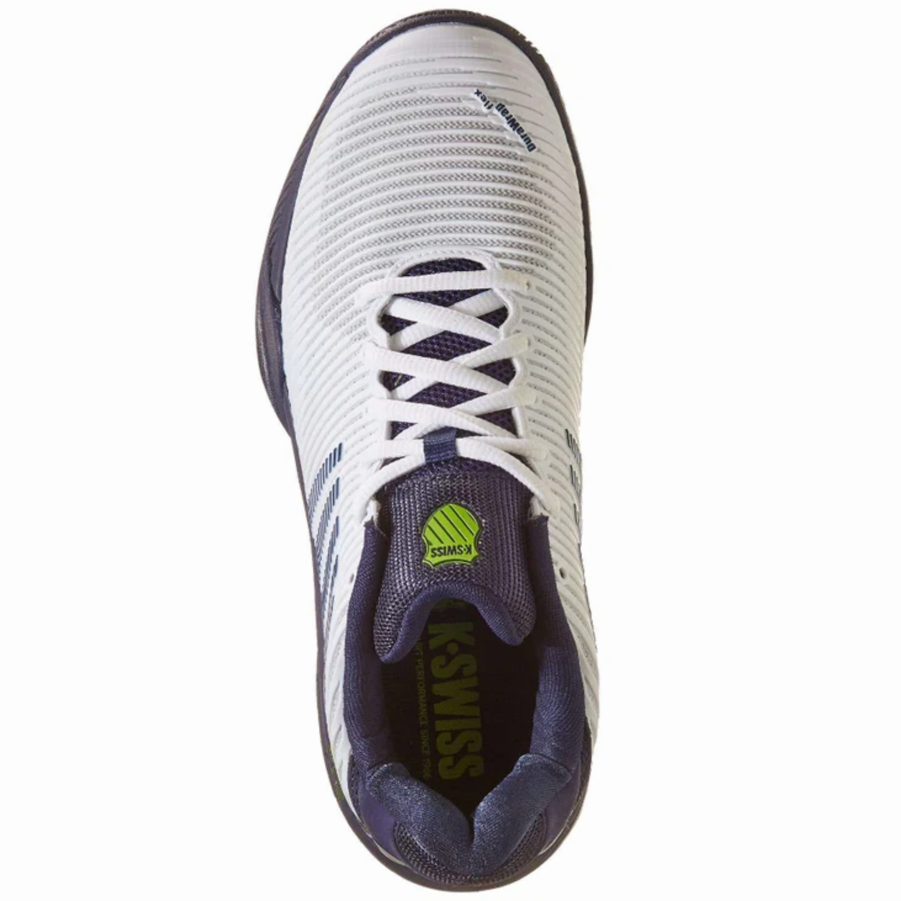 K Swiss Hypercourt Express 2 White/Peacoat/Silver Men Tennis Shoes Long Distance Running