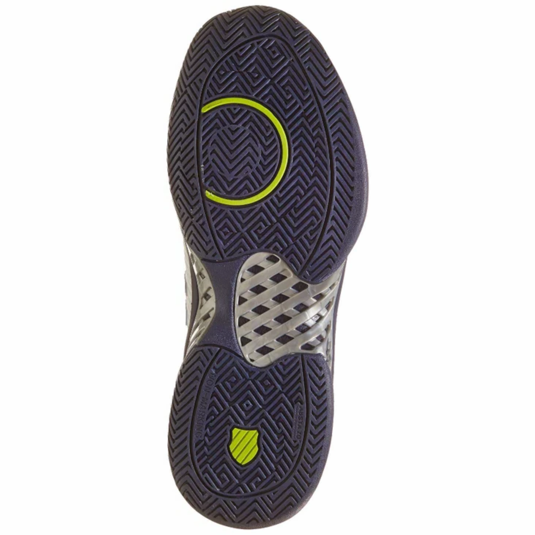 K Swiss Hypercourt Express 2 White/Peacoat/Silver Men Tennis Shoes Seamless construction