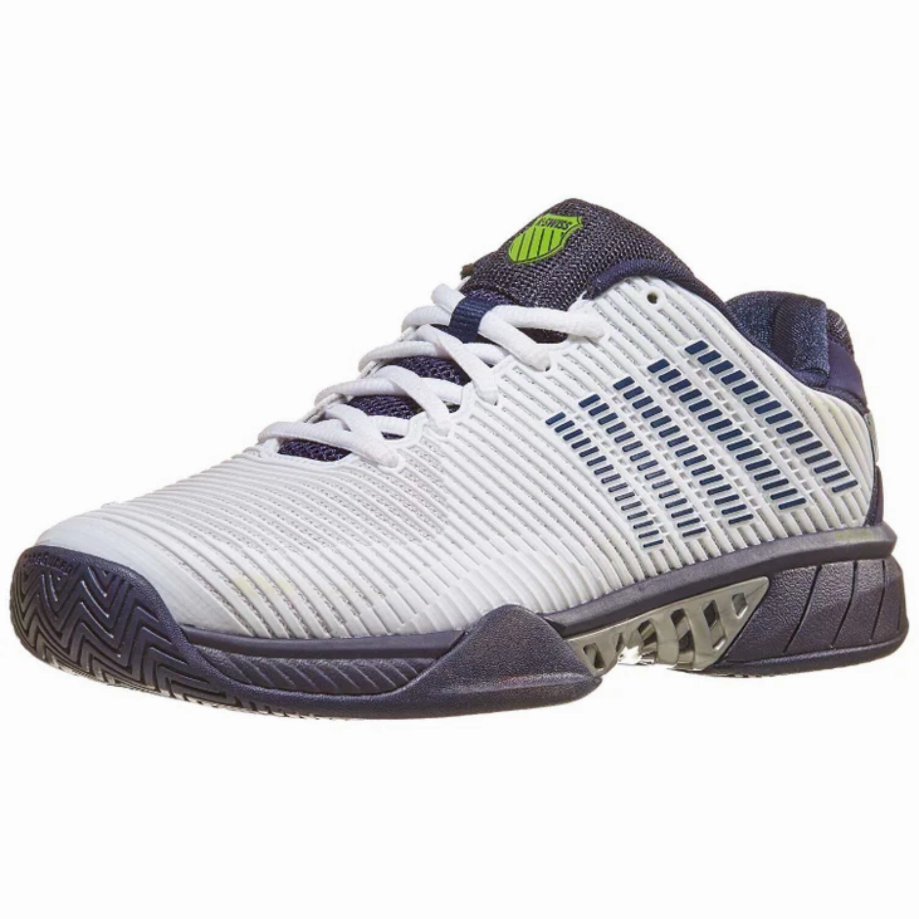 K Swiss Hypercourt Express 2 White/Peacoat/Silver Men Tennis Shoes Seamless construction