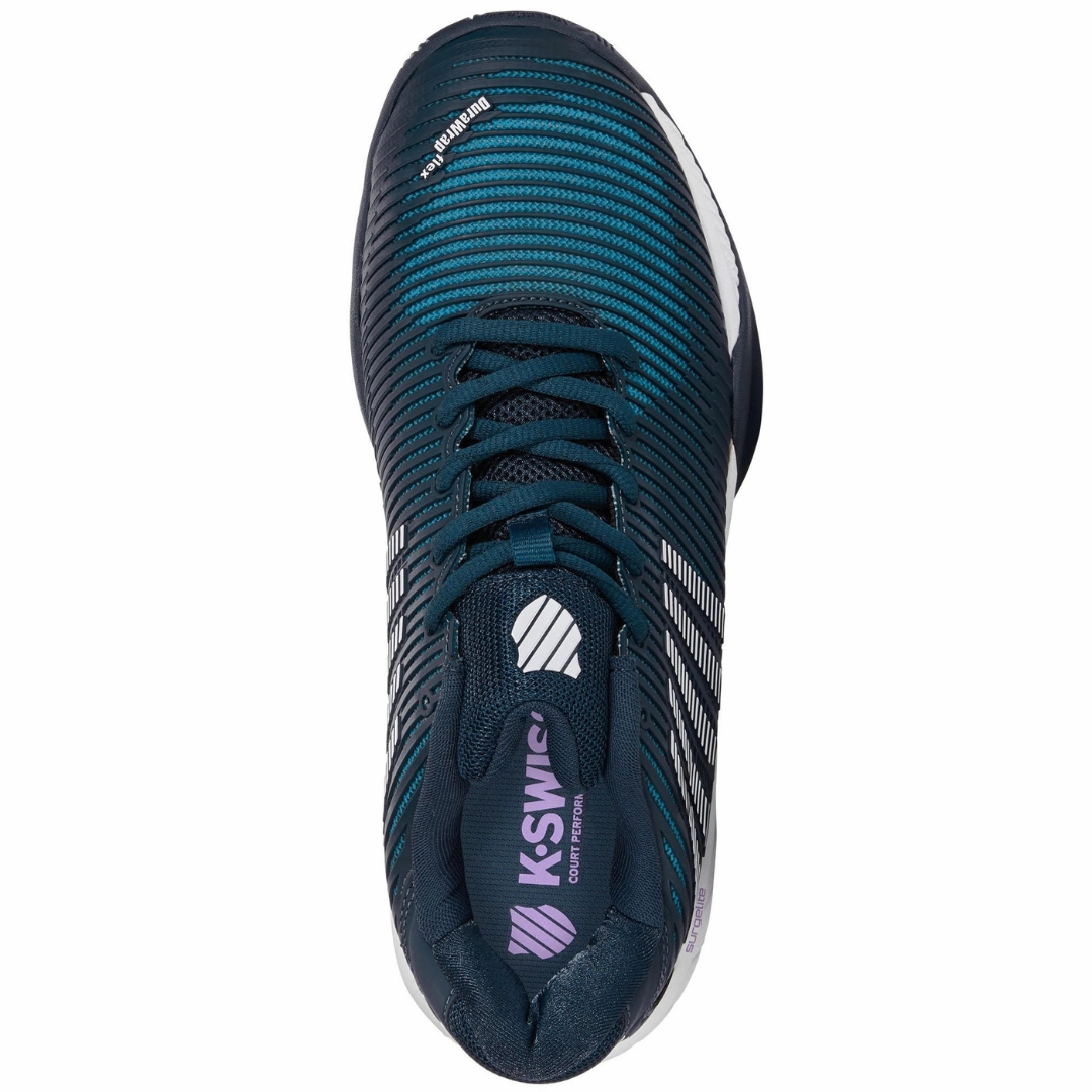 K Swiss Hypercourt Express  AC Men Tennis Shoes  - Reflecting Pond/White Good Arch Cushioning