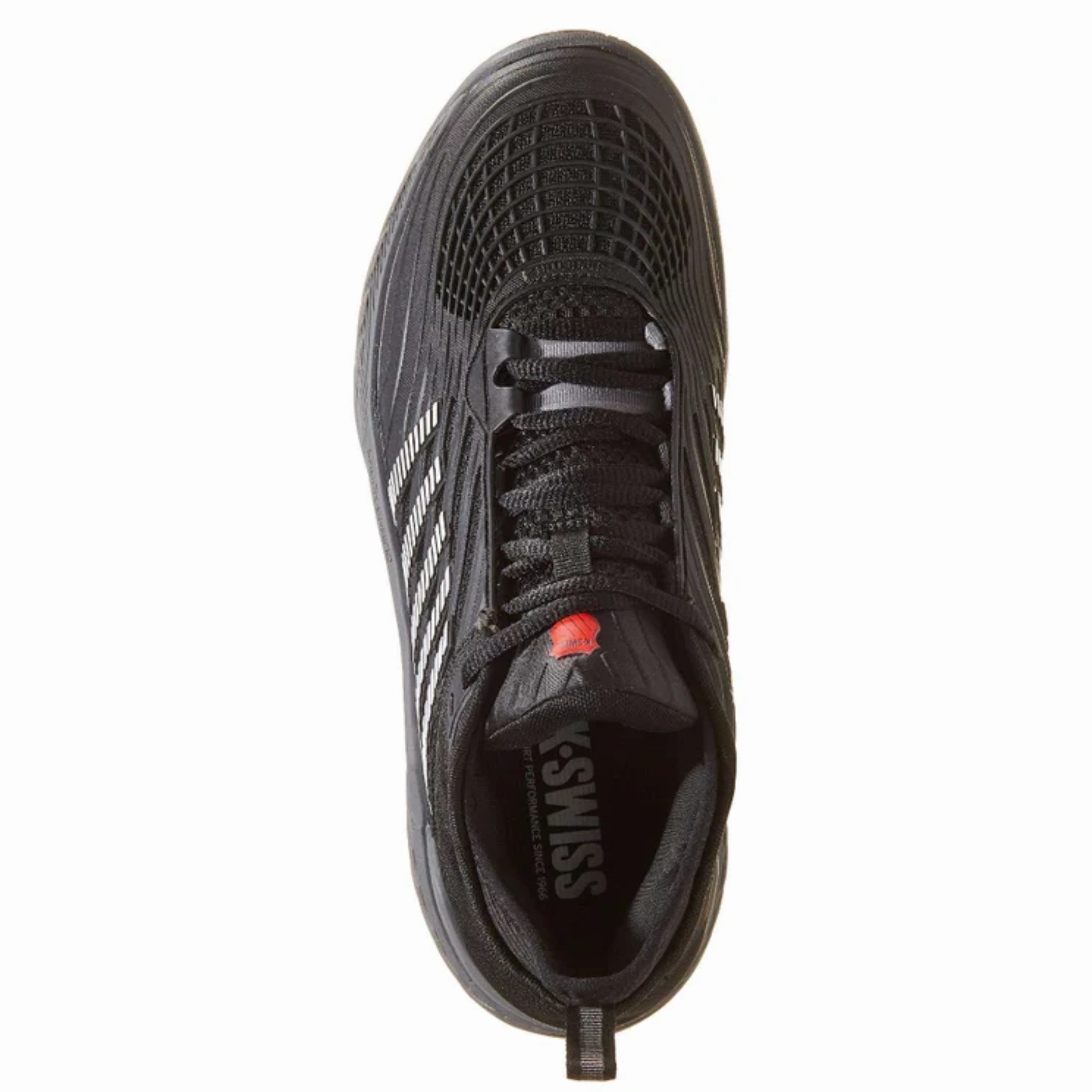 K Swiss Hypercourt Supreme 2 Men Tennis Shoes - Black/Steel Gray/Firey Red Shock - absorbing element