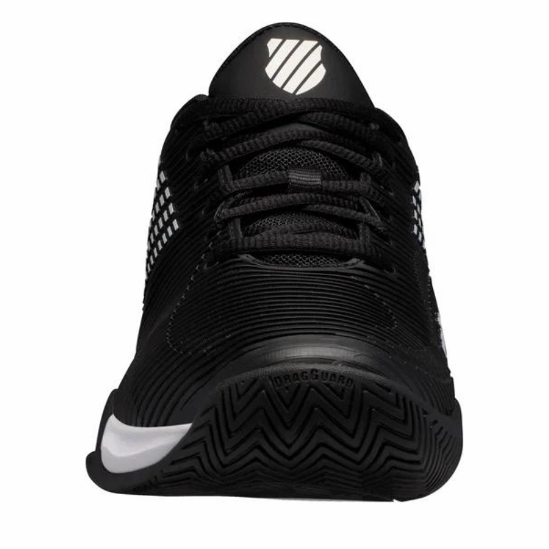 K Swiss Hypercourt Supreme AC Tennis Shoes - Black / White Smooth Power