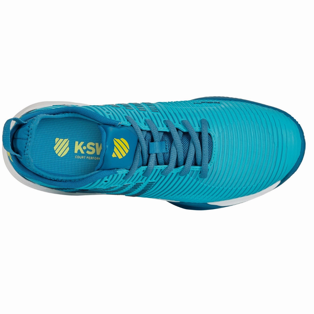 K Swiss Hypercourt Supreme HB Mens Tennis Shoes - Scuba Blue/Celestial/Brilliant White Firm base
