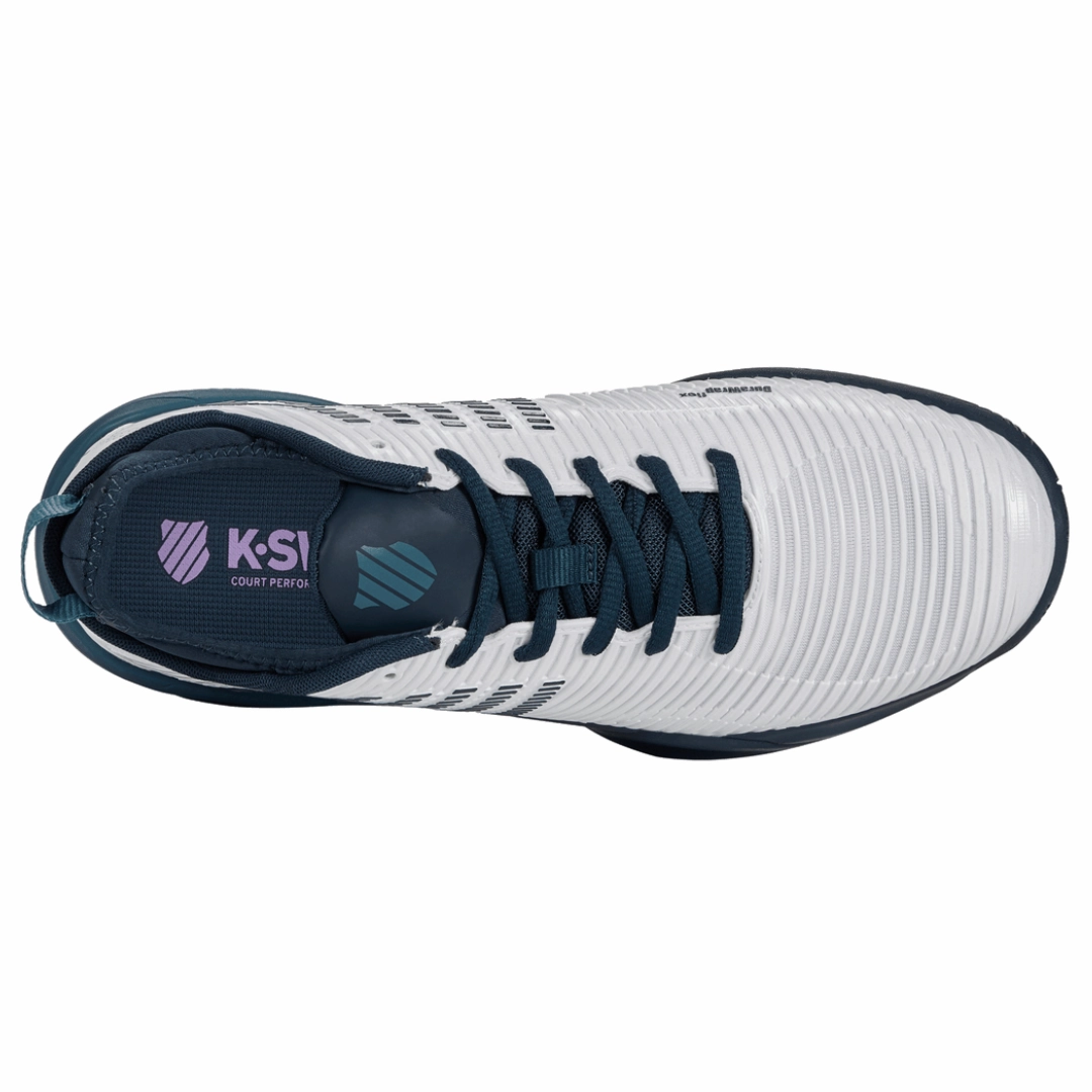 K Swiss Hypercourt Supreme Mens Tennis Shoes - White/Pond/Colonial Blue Long Run Ready