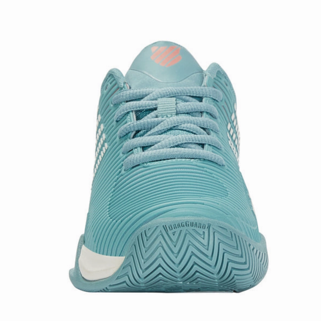 K Swiss Hypercourt Supreme Women Tennis Shoes - Nile Blue/Blanc De Blanc/Desert Flower Reinforced heel