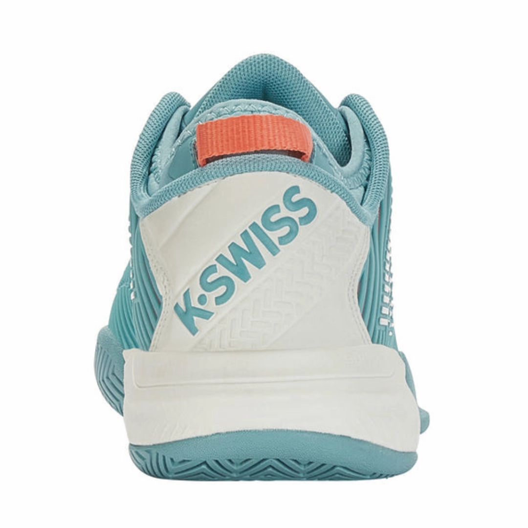 K Swiss Hypercourt Supreme Women Tennis Shoes - Nile Blue/Blanc De Blanc/Desert Flower Reinforced heel