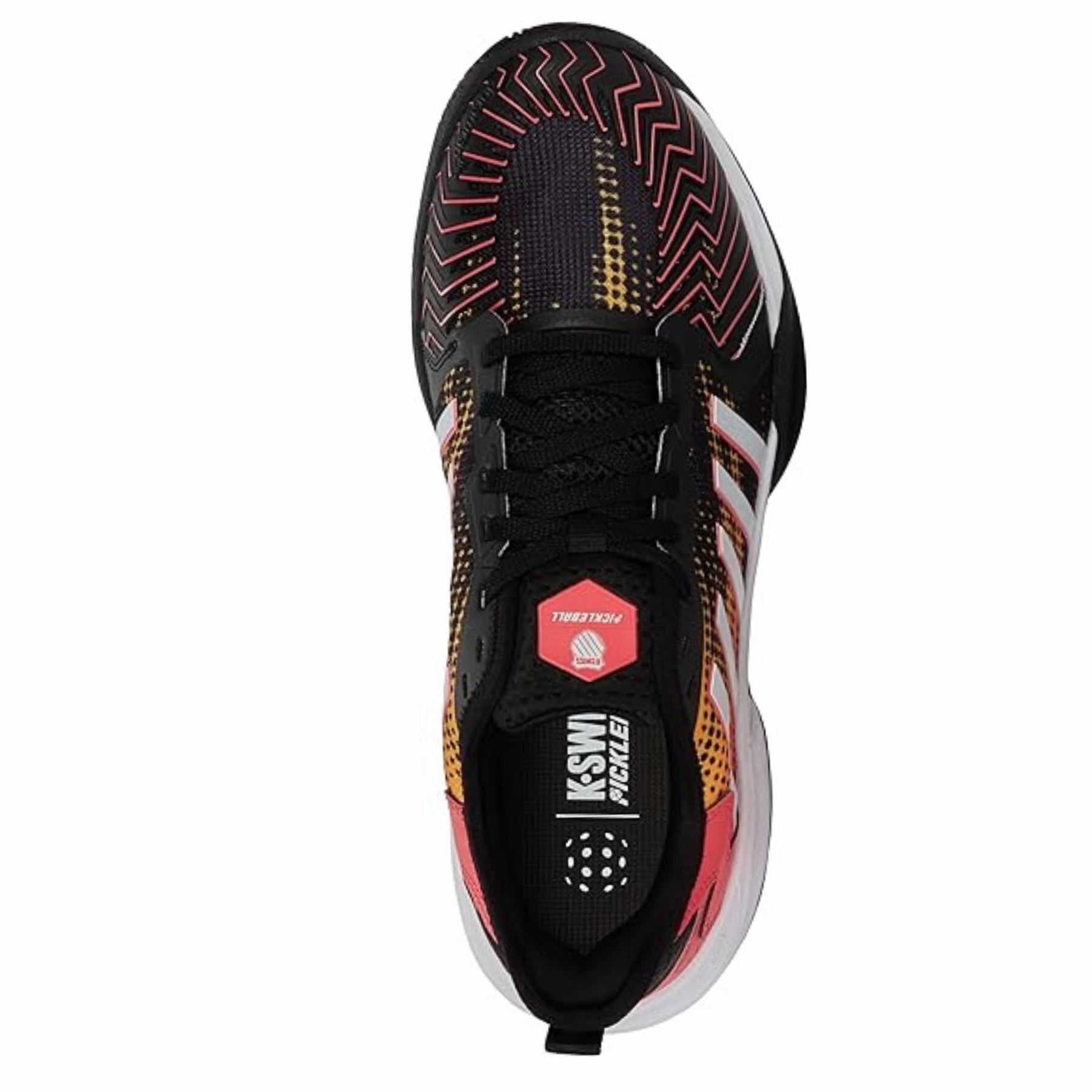 K-Swiss Pickleball Supreme Mens Shoe - Black/Dubarry Ground Feel