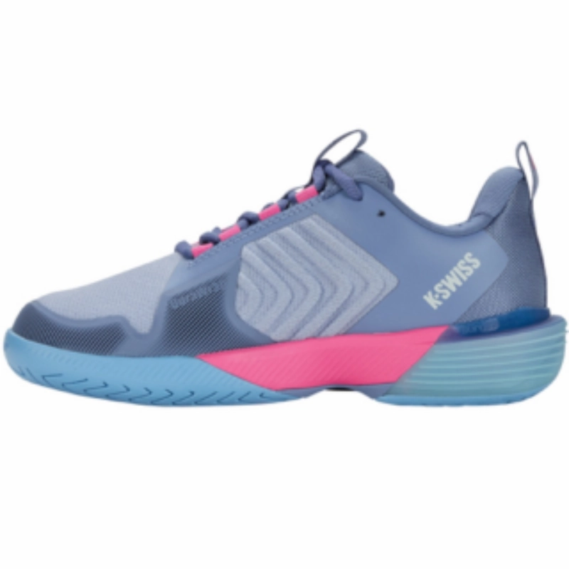 K Swiss Ultrashot 3 Women Tennis Shoes - Infinity/Blue Blizzard/Heritage Blue Enhanced Stability Control System Design