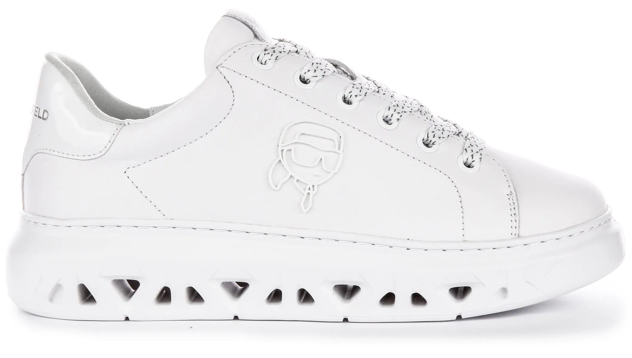 Karl Lagerfeld Kapri Kite In White For Women Plush Padding