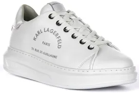 Motion Driven Well Cushioned Karl Lagerfeld Kapri Maison Glitter In White For Women