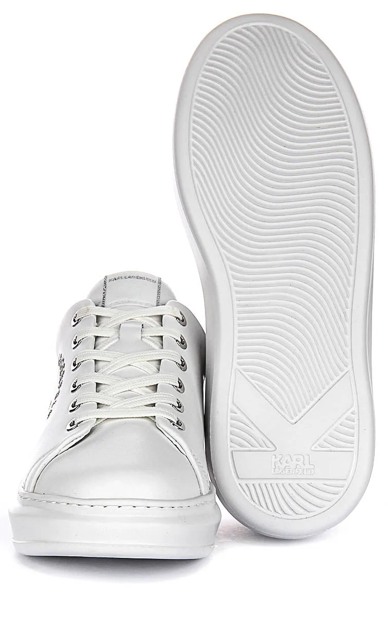 Karl Lagerfeld Kapri Maison Glitter In White For Women Zero Pressure