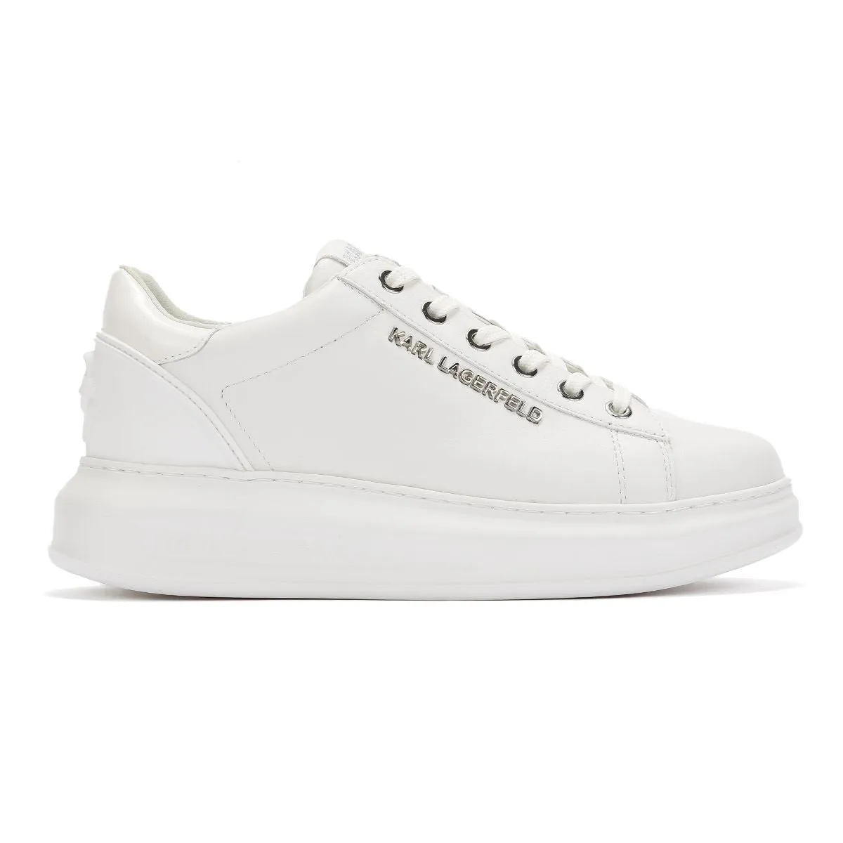 Karl Lagerfeld Kapri NFT Kounter Leather Women's White Trainers All-Weather Fit