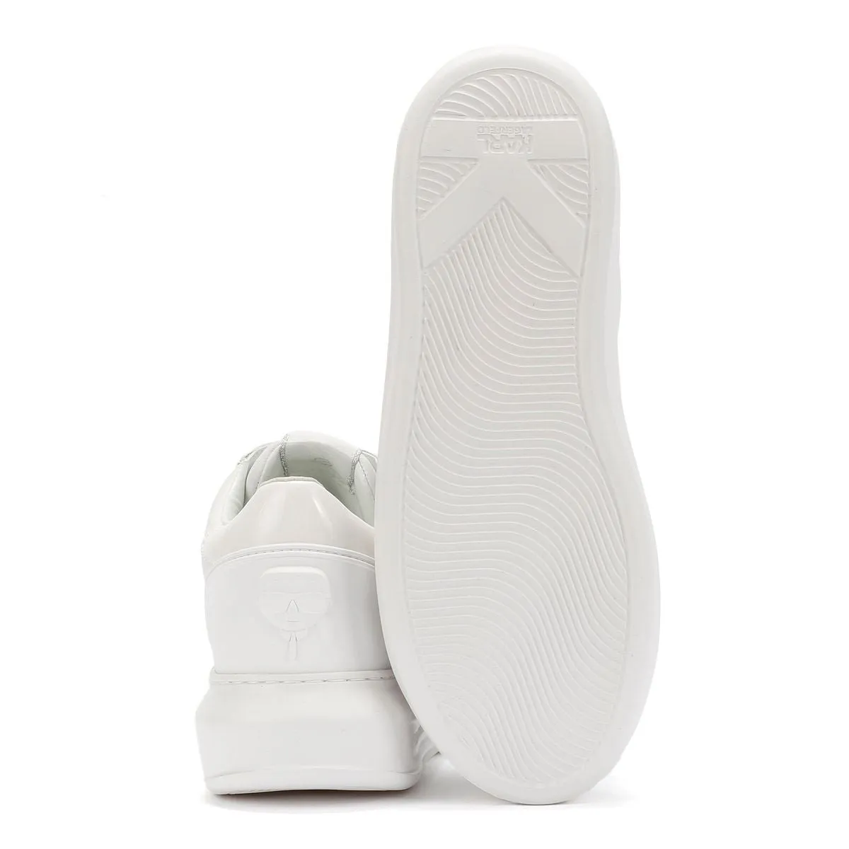 Karl Lagerfeld Kapri NFT Kounter Leather Women's White Trainers All-Weather Fit