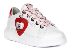 Midfoot structure offers consistent responsiveness Karl Lagerfeld Kapri Valentine In White Red For Women