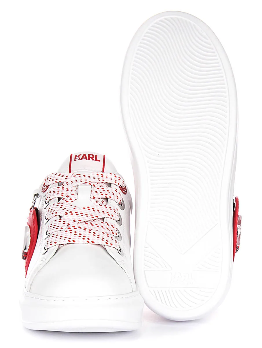 Karl Lagerfeld Kapri Valentine In White Red For Women Multi Surface