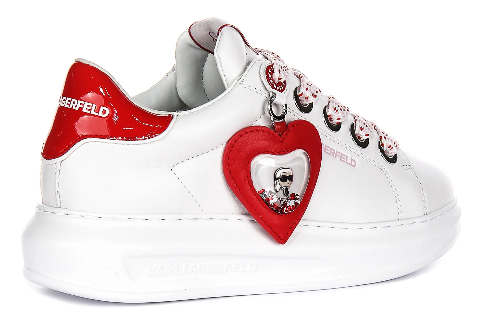 Karl Lagerfeld Kapri Valentine In White Red For Women Multi Surface