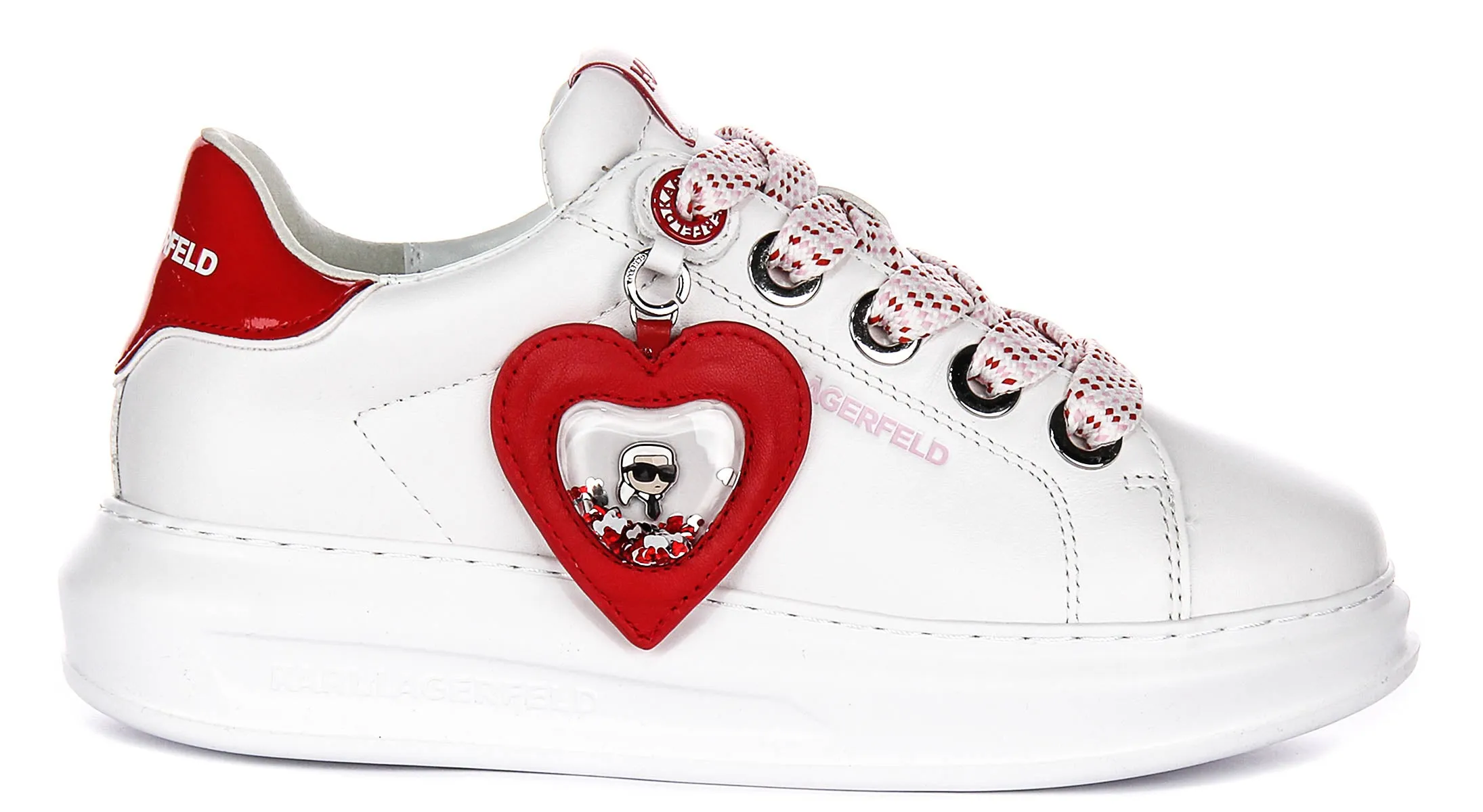 Karl Lagerfeld Kapri Valentine In White Red For Women Multi Surface