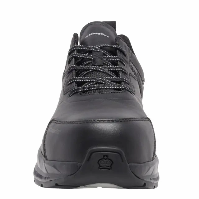 King Gee HyperTec Lace Up Leather Safety Shoe - K26495 Court Stability