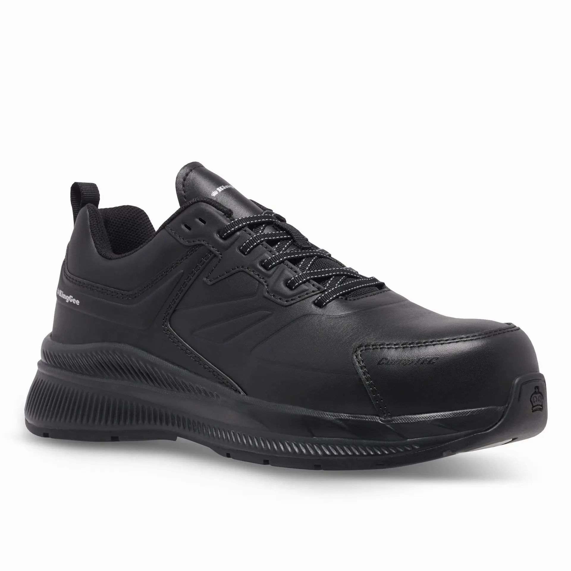 King Gee HyperTec Lace Up Leather Safety Shoe - K26495 Court Stability