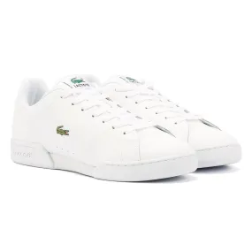 Jump Friendly Stretch knit Lacoste Carnaby Cup Leather Men's White Trainers