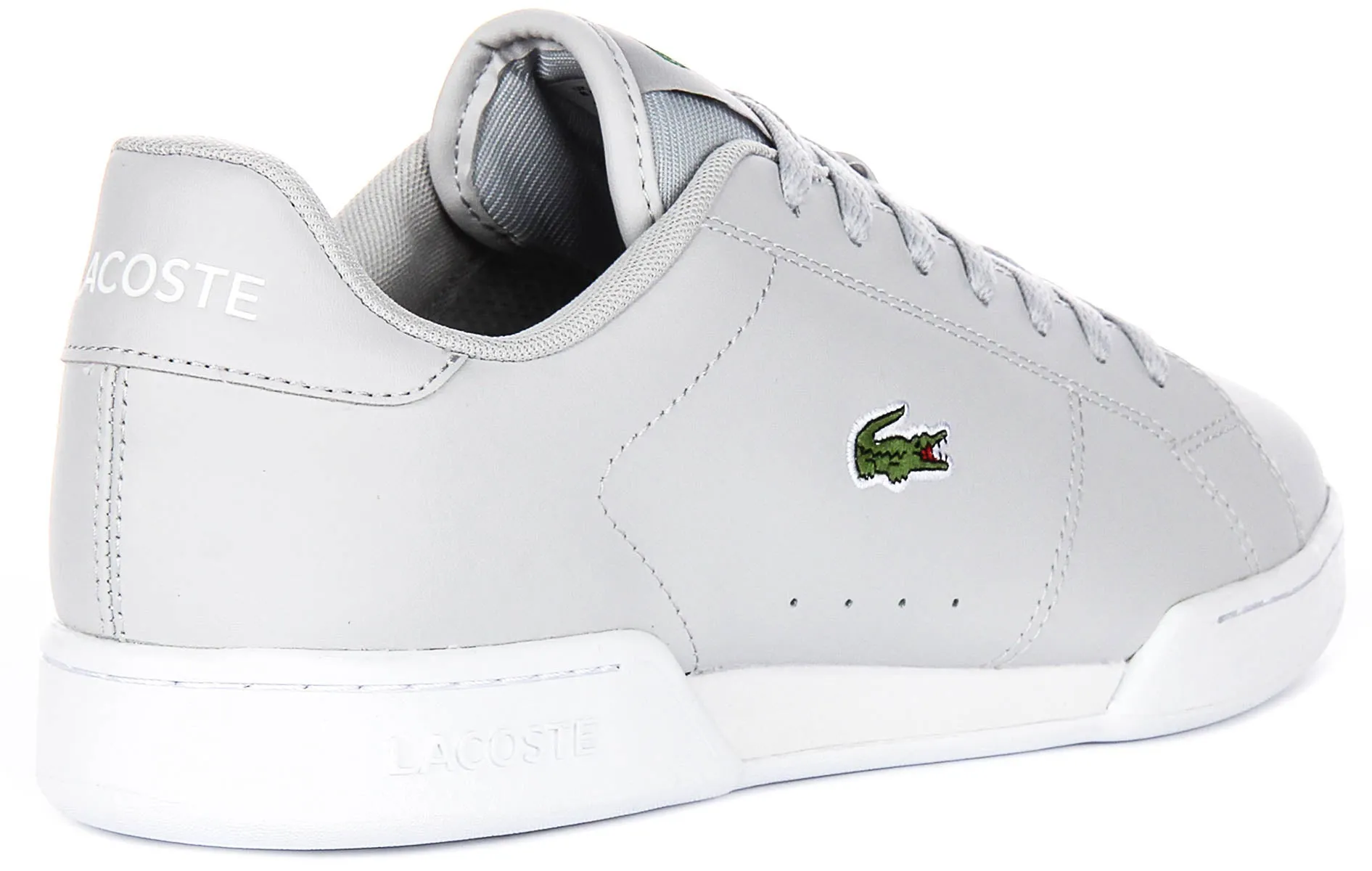 Lacoste Carnaby Cupsole In Light Grey For Men Mesh Lining