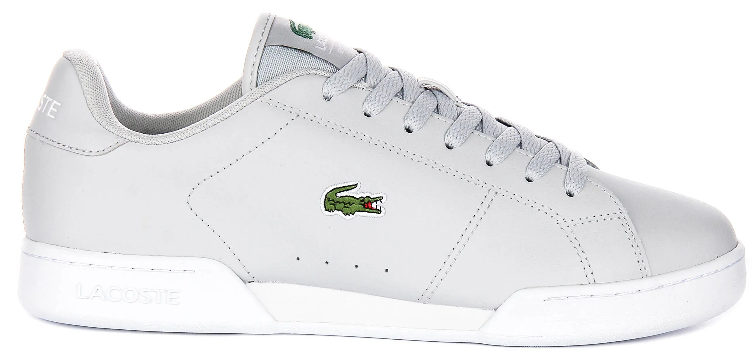 Lacoste Carnaby Cupsole In Light Grey For Men Mesh Lining