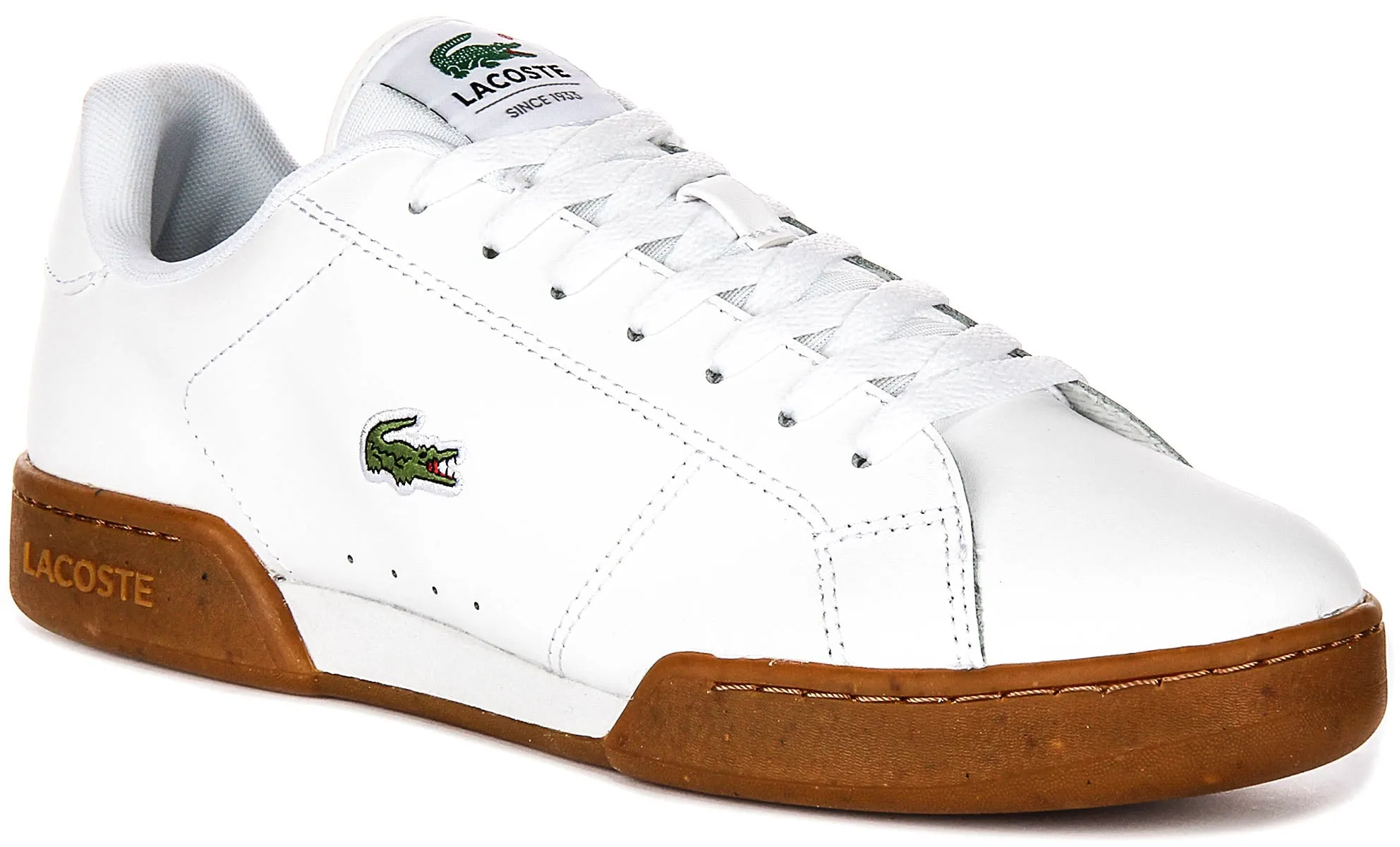 Lacoste Carnaby Cupsole In White Gum For Men Agile Movement Built to maintain comfort through dynamic movement